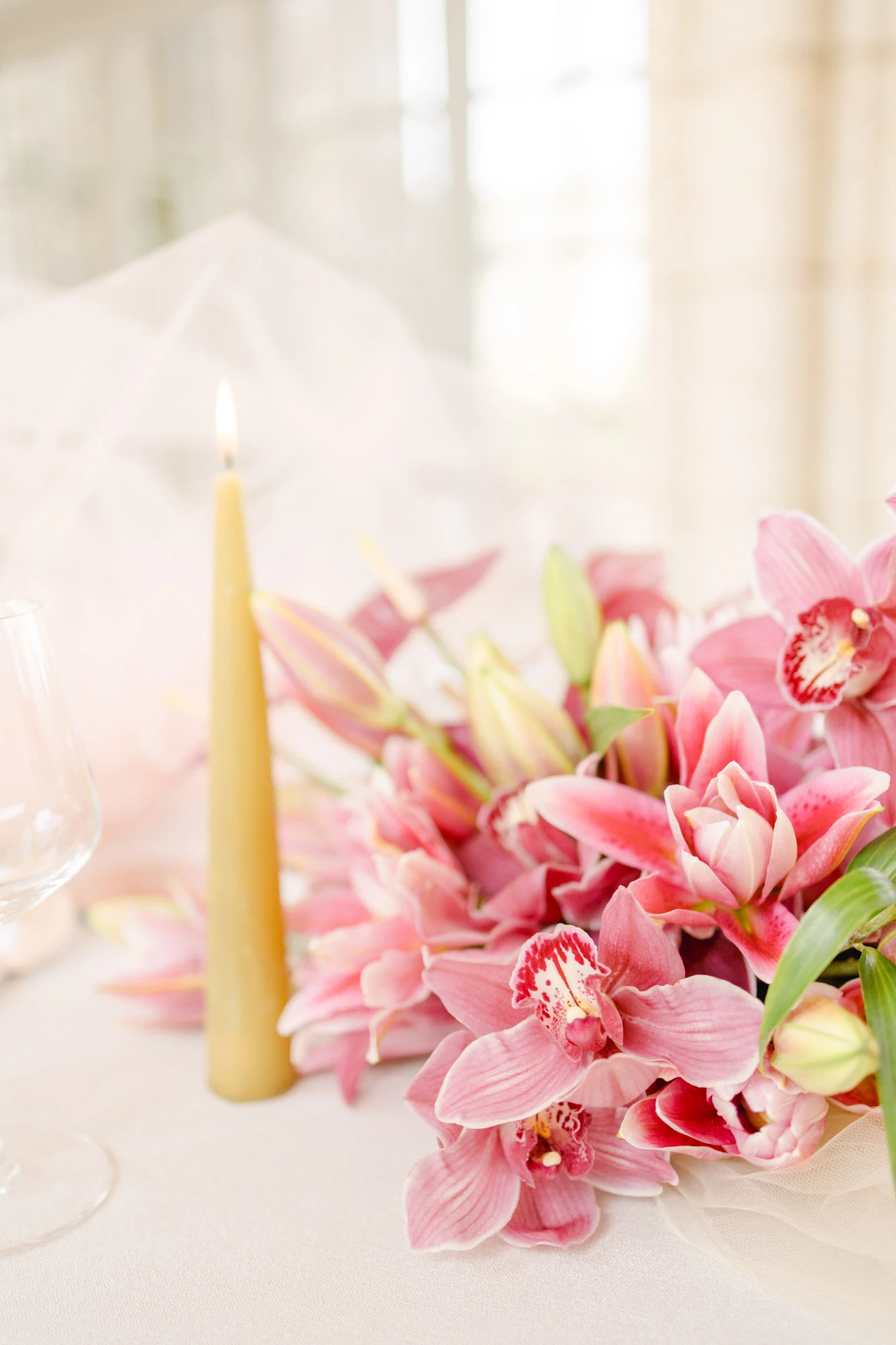 fleur pétale rose jaune composition florale